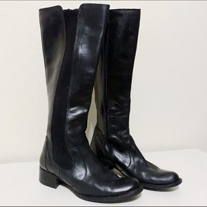 BORN black leather riding boots